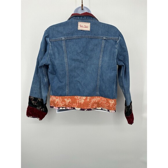 Vintage 1970s Wrangler Corduroy Collar Denim Snap On Jacket - Picture 3 of 13